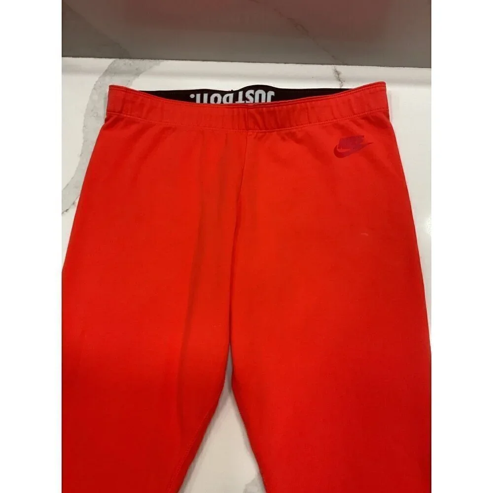 Nike Just Do It Orange Leggings M